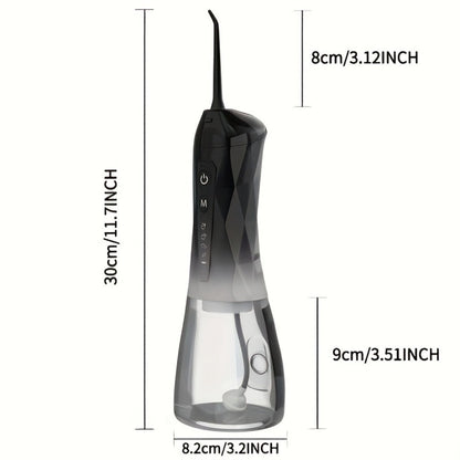 320ml USB-C Rechargeable Water Flosser with Four Nozzles, IPX7 Marking and Four Gradient Color Options