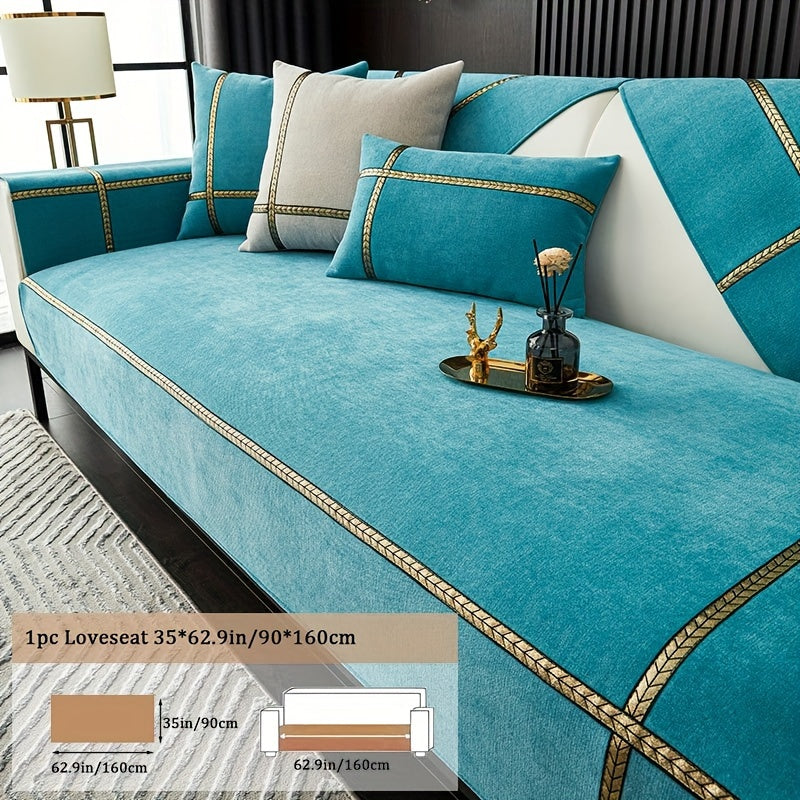 Sofa Cover 350 GSM Chenille Knit Panels for Single Seat, Armrest and 2, 3 or 4-Seater Sofa Sections