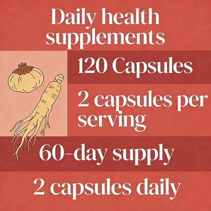 Dietary Supplement Capsules with KENOFOR Label, Horny Goat Weed, Maca Root, Saw Palmetto and 120 Count