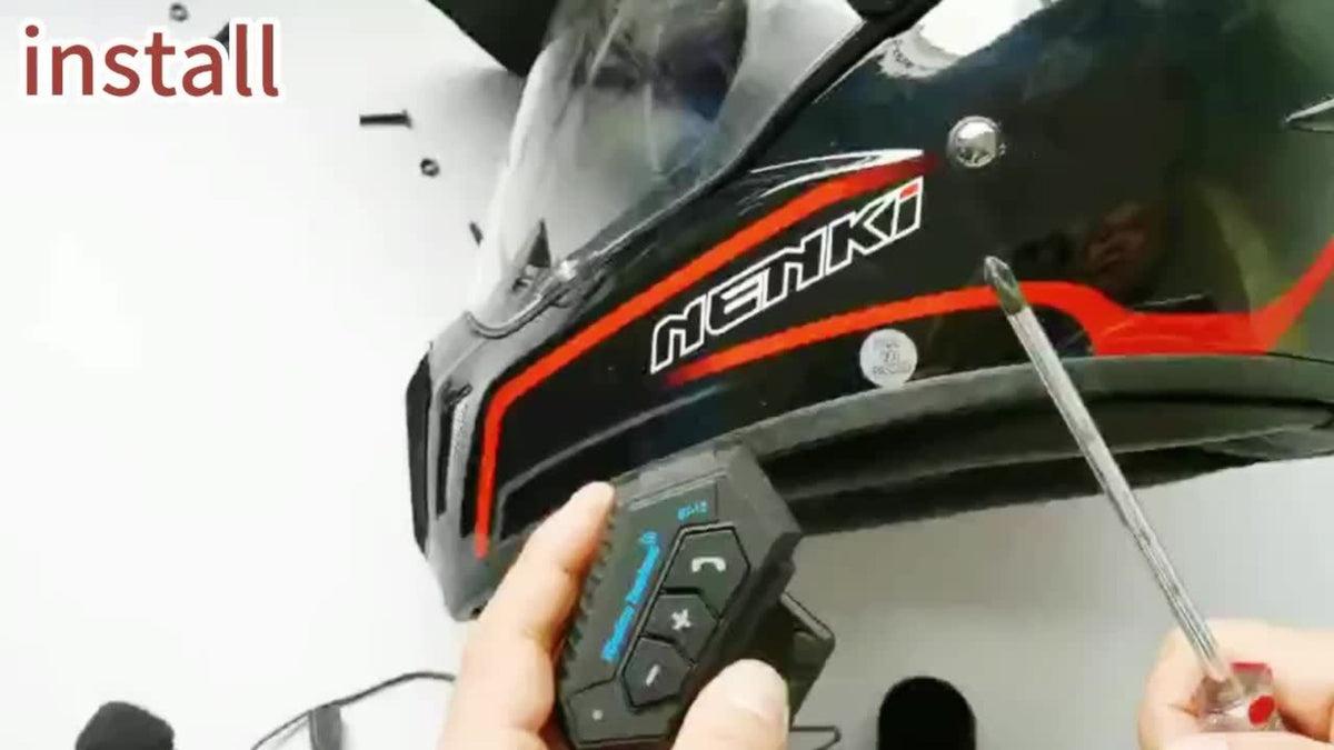 Motorcycle Helmet Bluetooth Headphones Wireless 5.0 – Hi-Fi Stereo, Noise Cancellation, Hands-Free Calls & Music, Easy Helmet Install, RGB Ambient Light Option, Durable Rider Headset