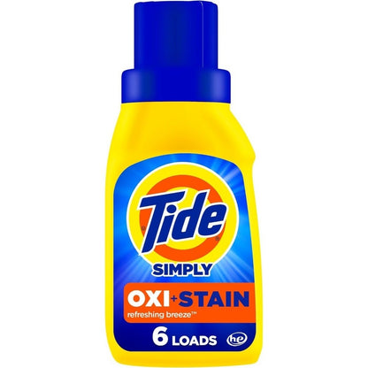 Tide Simply Oxi Liquid Laundry Detergent, Retail Case of Twelve Individual 10 fl oz Bottles