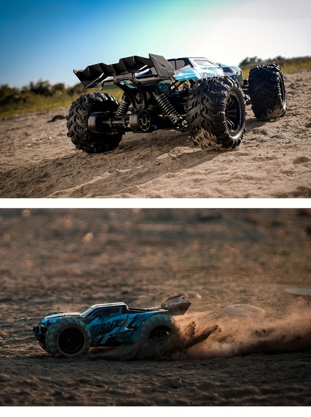 Remote Control Car, 1:16 Scale 4WD Off-Road Truck with 2.4GHz Control, 70KM/H Source Speed and Four Color Options