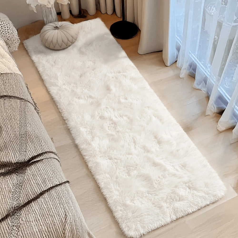 Area Rug Tie-Dye Knotted Fluffy 40x120cm Indoor Runner in Five Colors for Bedroom or Office