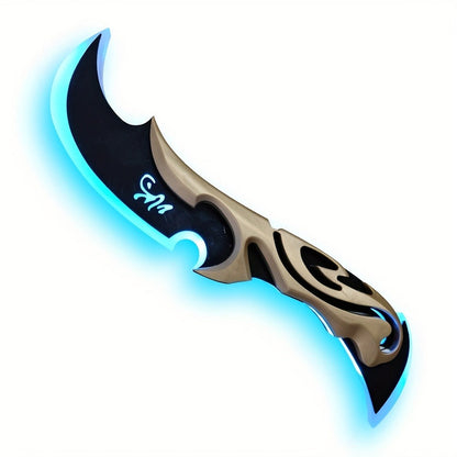 Costume Accessories Rechargeable LED Half Moon Blade Prop, 30cm, with Five Light Color Options
