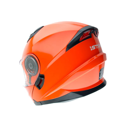 Motorcycle Modular Full Face Helmet Flip Up Dual Visor Sun Shield with Optional LED Tail Light 3 Modes Removable Washable Interior, Multiple Colors S M L XL — Modular901