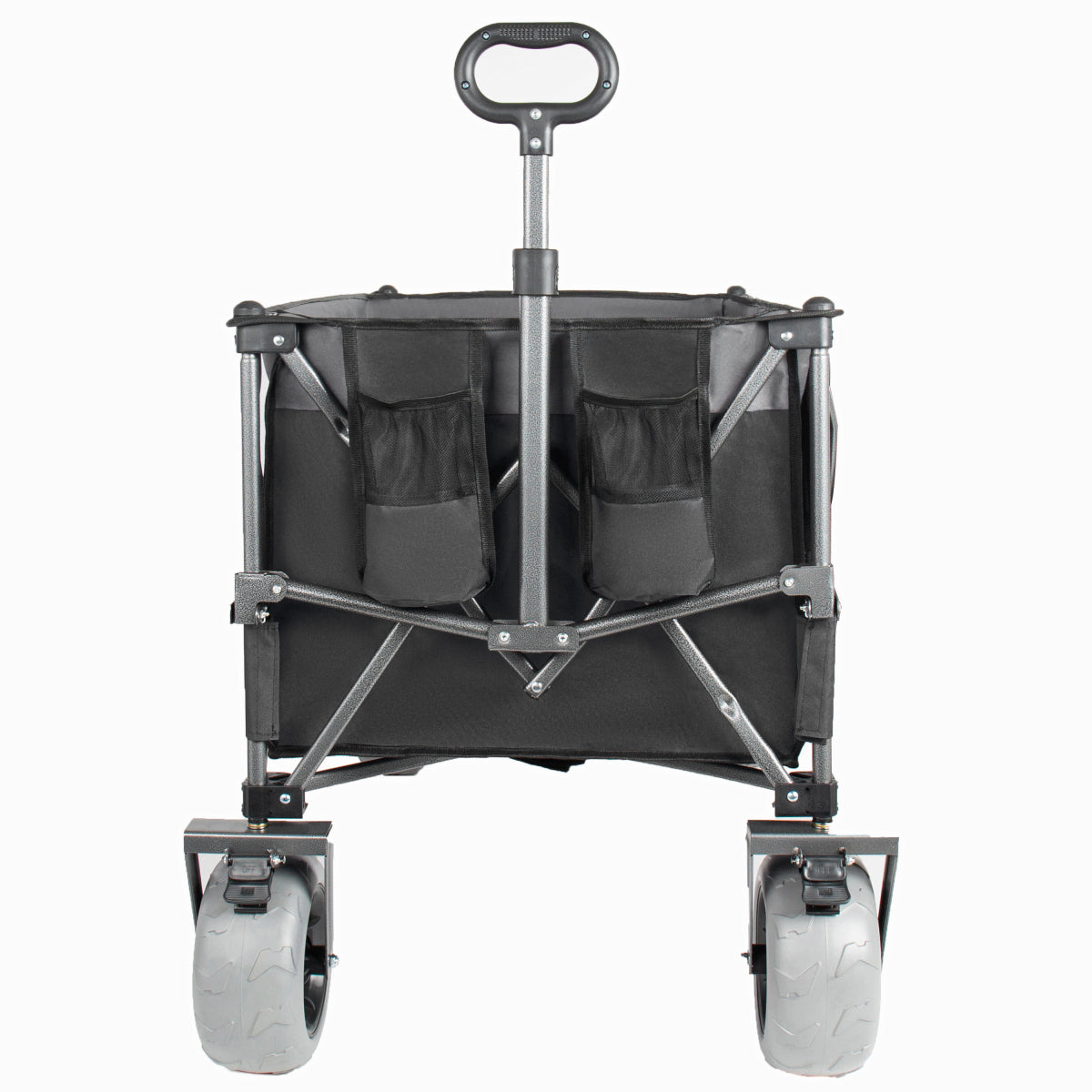 Heavy Duty Folding Wagon 52 Inch Utility Cart 560 lbs Capacity Collapsible Beach Wagon with Ultra-Stable Frame for Garden Sports Camping Outdoor