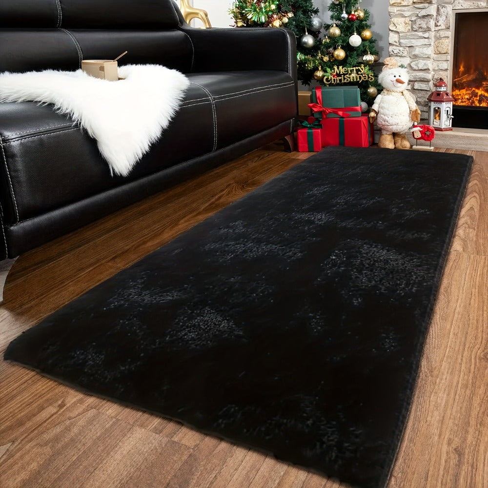 Area Rug Tie-Dye Shaggy Plush Design with Six Colors and Four Washable Sizes for Bedroom or Dorm