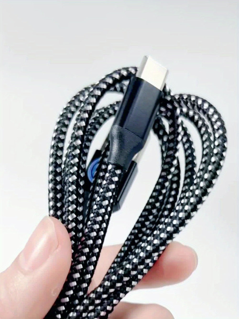 5-Pack USB-C Cable Nylon Braided Fast Charging, Multi-Length 3.3/3.3/6.6/6.6/10ft, Compatible with iPhone 15 16 Pro Max, iPad Pro, Samsung Galaxy Tab S9, Google Pixel, LG, Sony, OnePlus, Black & White