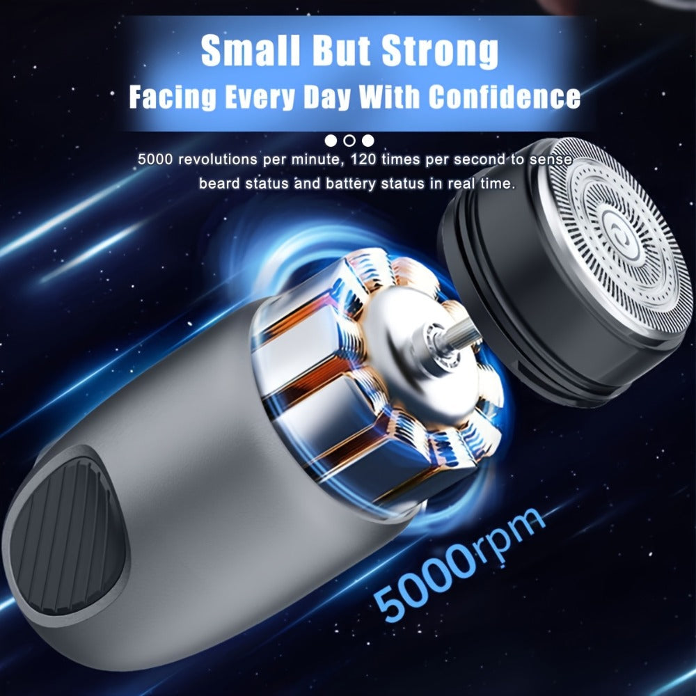 Electric Shaver Mini 1200mAh USB Rechargeable Pocket Razor in Five Colors for Daily Grooming