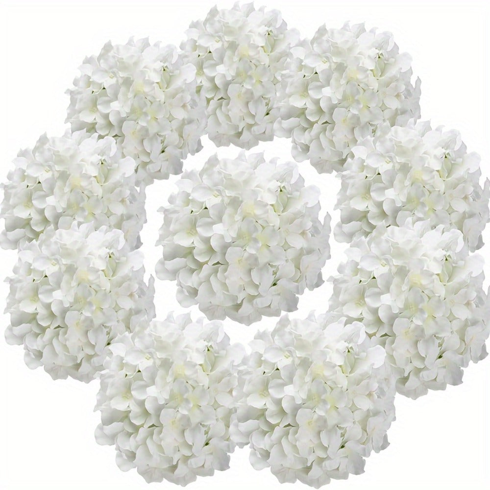 Artificial Hydrangea Flowers with Stems 60 Pack – Fake Hydrangea Flower Heads for Wedding Centerpieces, Bouquets, DIY Home Decor, Garden & Party Arrangements | Realistic Silk-Look Floral Decor