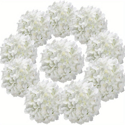 Artificial Hydrangea Flowers with Stems 60 Pack – Fake Hydrangea Flower Heads for Wedding Centerpieces, Bouquets, DIY Home Decor, Garden & Party Arrangements | Realistic Silk-Look Floral Decor