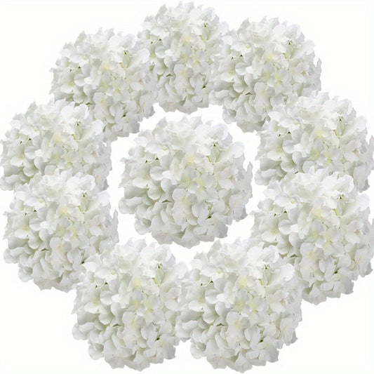 Artificial Hydrangea Flowers with Stems 60 Pack – Fake Hydrangea Flower Heads for Wedding Centerpieces, Bouquets, DIY Home Decor, Garden & Party Arrangements | Realistic Silk-Look Floral Decor