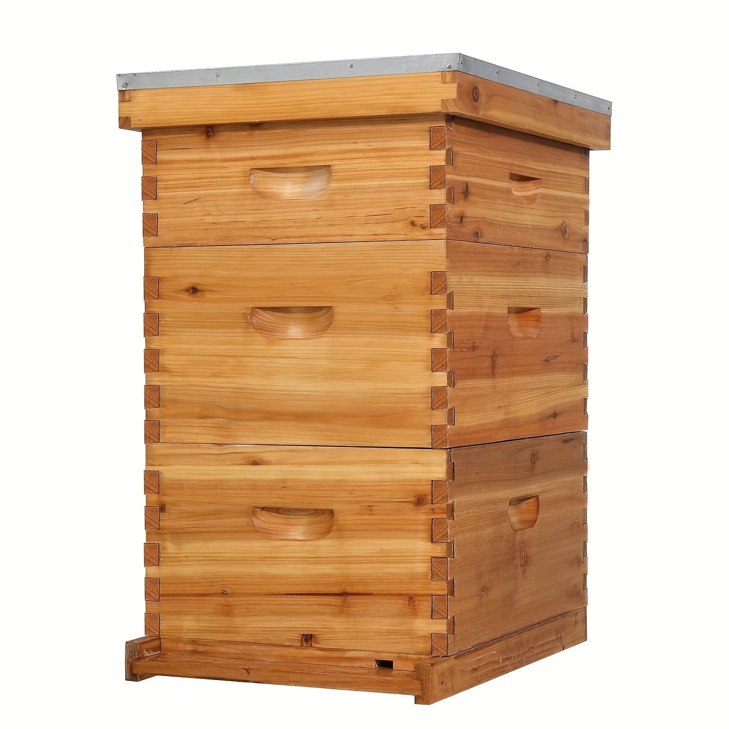 Langstroth Bee Hive Kit Wax Coated Wood 10-Frame 3-Layer Frames