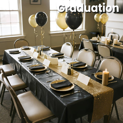 Disposable Plastic Tablecloths 18/36 Pack 54x108 Inch – Leakproof Sturdy White Table Cover for Party Picnic Wedding Birthday Banquet Outdoor Event Decorative Table Cloth Bulk Pack
