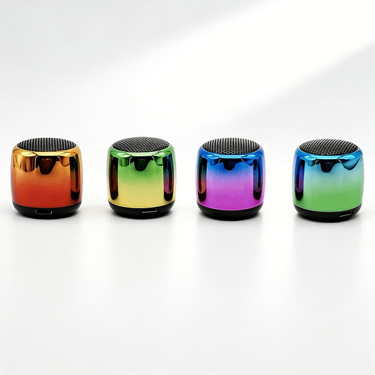 Thumb-Sized Mini Wireless Bluetooth Speaker with Built-In Mic, TWS Pairing, 360° Stereo Surround Sound, Multiple Color Options for Music Podcasts Travel and Outdoor Use
