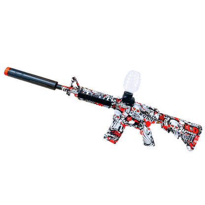 Fully Automatic Electric Gel Blaster Shooting Toy – Rechargeable, Long Battery Life, Portable ABS Build, Indoor Outdoor Team Collaboration Game for Ages 12+, Halloween Christmas Birthday Party Gift