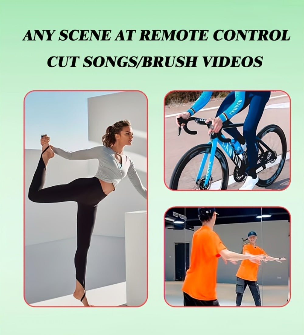Bluetooth Selfie Remote Ring 2 Pack TikTok Scroll Shutter for iPhone iPad, Hands-Free Photo Capture Video Like Page Turn Music Control