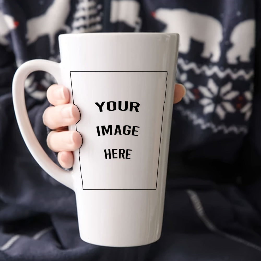 Custom Photo Mug 17 Oz – Personalized Ceramic Coffee Mug with Name, Photo & Logo Print – Color Changing Option – Unique Birthday & Holiday Gift for Elderly, Pet Lovers & Coffee Fans