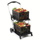Black with 2 Storage Crates