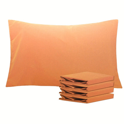 Four-Pack Queen Pillowcase Set in 32 Solid Colors with 20 x 30-Inch Size and Envelope Closure