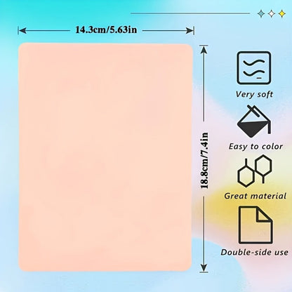 One-Millimetre Tattoo Practice Sheets in Pink or Yellow with Two-, Three- or Four-Piece Options