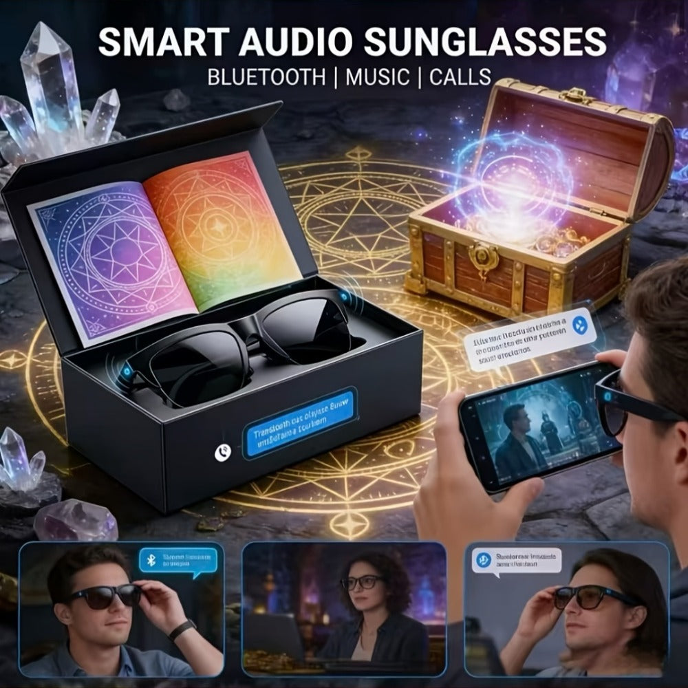 AI Translation Glasses with Real-Time Interpreter & Meeting Notes Summary – High-Speed WiFi, Smart Earphones, Stylish Glass Lens Wearable AI Device for Business Travel Multilingual Professionals