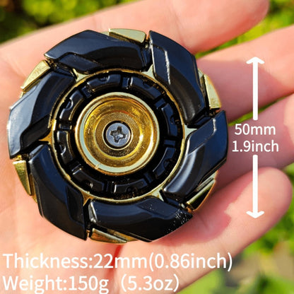Adult Metal Fidget Spinner with Four Finish Options, 50 mm Diameter, Hex Key and Adjustable Blade Hardware