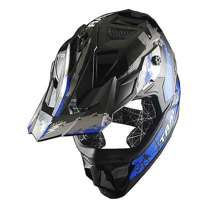 Dirt Bike Helmet Adult Motorcycle ATV Off-Road Track Style Lightweight Aerodynamic Thermoplastic Shell Removable Washable Padding Glossy UV Finish, Multiple Colors XS-XXL