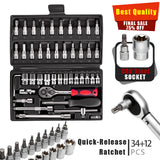 34+12pcs-Includes one wrench