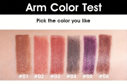 Six-Color Twist-Up Cream Liner Set for Makeup in Brown, Black and Red-Brown Shades with 3g Sticks
