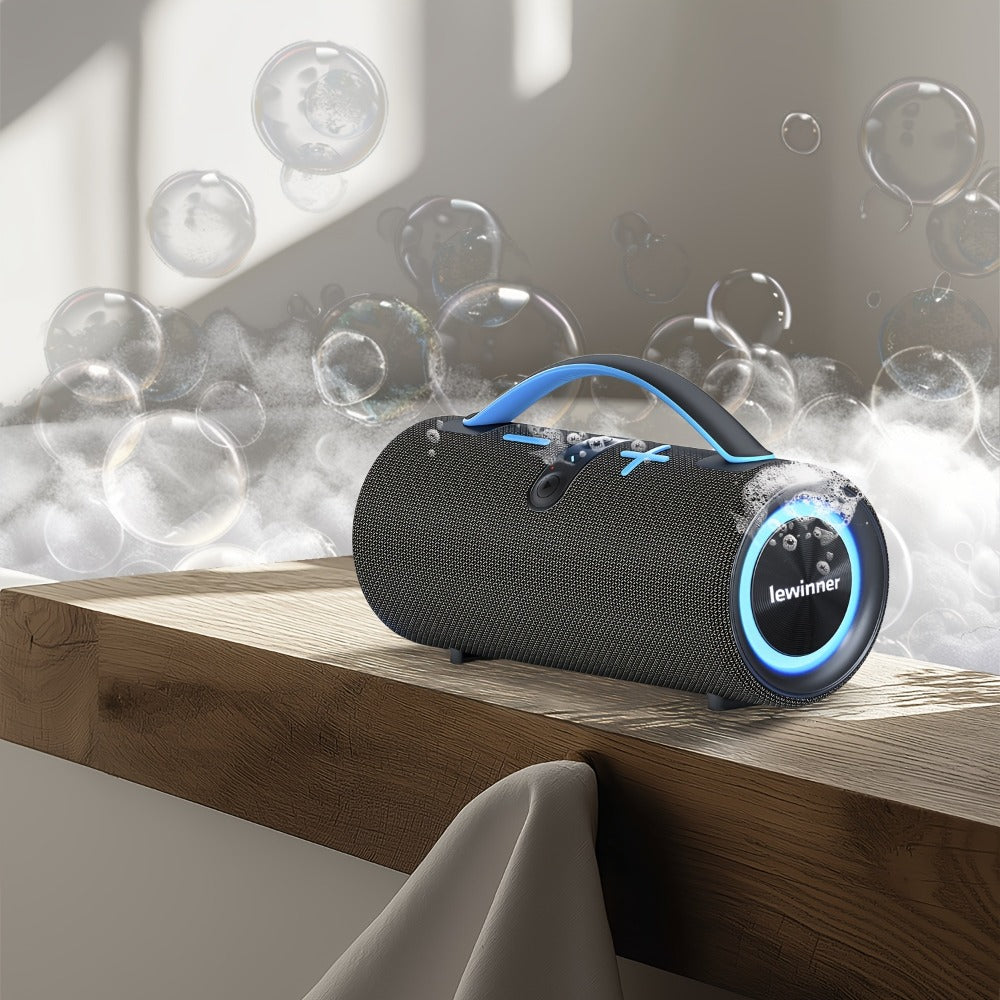 Portable Bluetooth Speaker 60W Outdoor Model with Subwoofer, Dual Speakers, 7 RGB Modes and Type-C