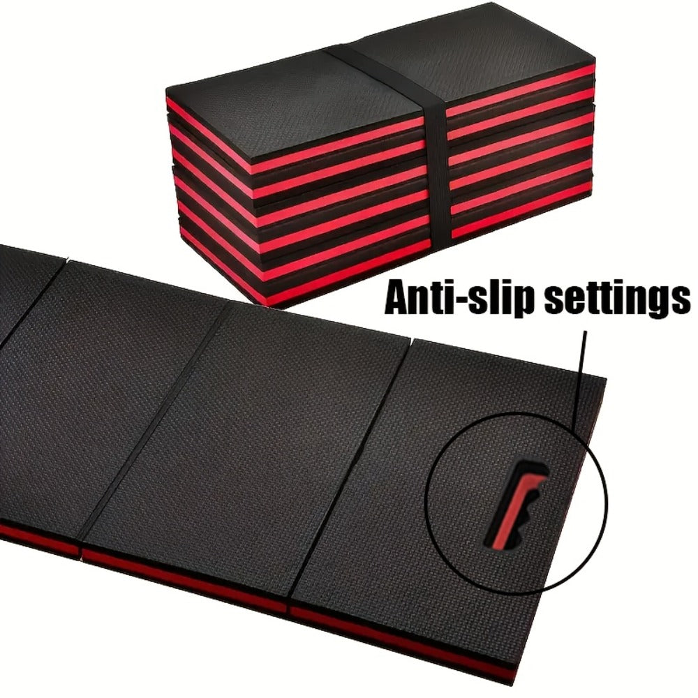 EVA Kneeling Pad Car Repair Work Mat – Foldable Waterproof Thermal Insulation Pad for Mechanic, Camping & Hiking, Lightweight Ergonomic Design, Single or 2-Pack