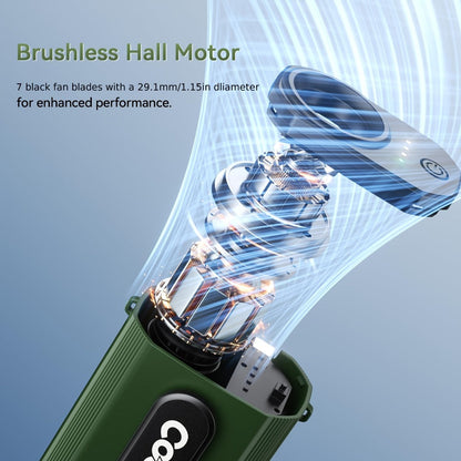 Portable Fan by Coogir, 5000mAh Four-Speed Waist Clip and Neck Model with LED Battery Display
