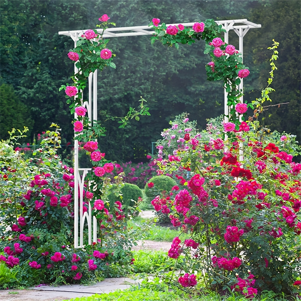 Wedding Arch Metal Garden Arbor Pergola Rose Trellis Backdrop Stand
