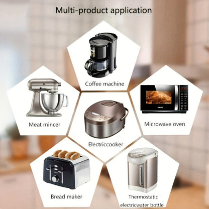 Cable Clips Wall Mounted Wire Organizer 12 Pcs Adhesive Cable Management Clips for Desk Kitchen Countertop, Cord Holder for Coffee Maker Small Appliances TV Computer, Space-Saving Cable Winder