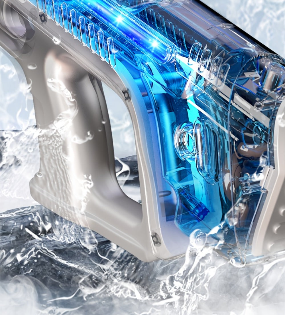 Electric Pulse-Light Water Blaster Bundle with Hard Case, Pictured Goggles and Three Color Choices