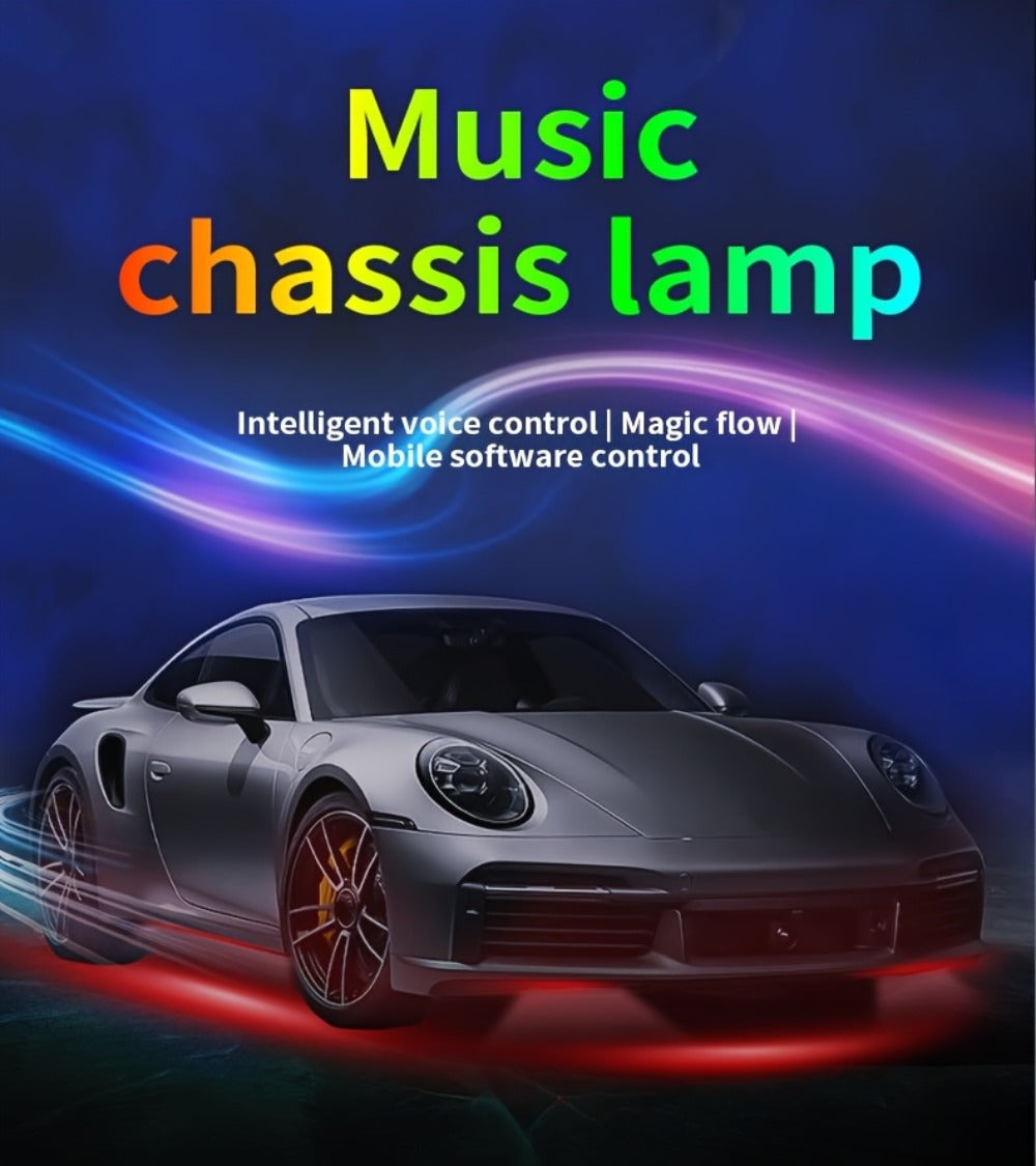 Car LED Atmosphere Light Panels APP & Wireless Control - External Decorative 2-Piece Set Multiple for Home, Desk and Accent Lighting