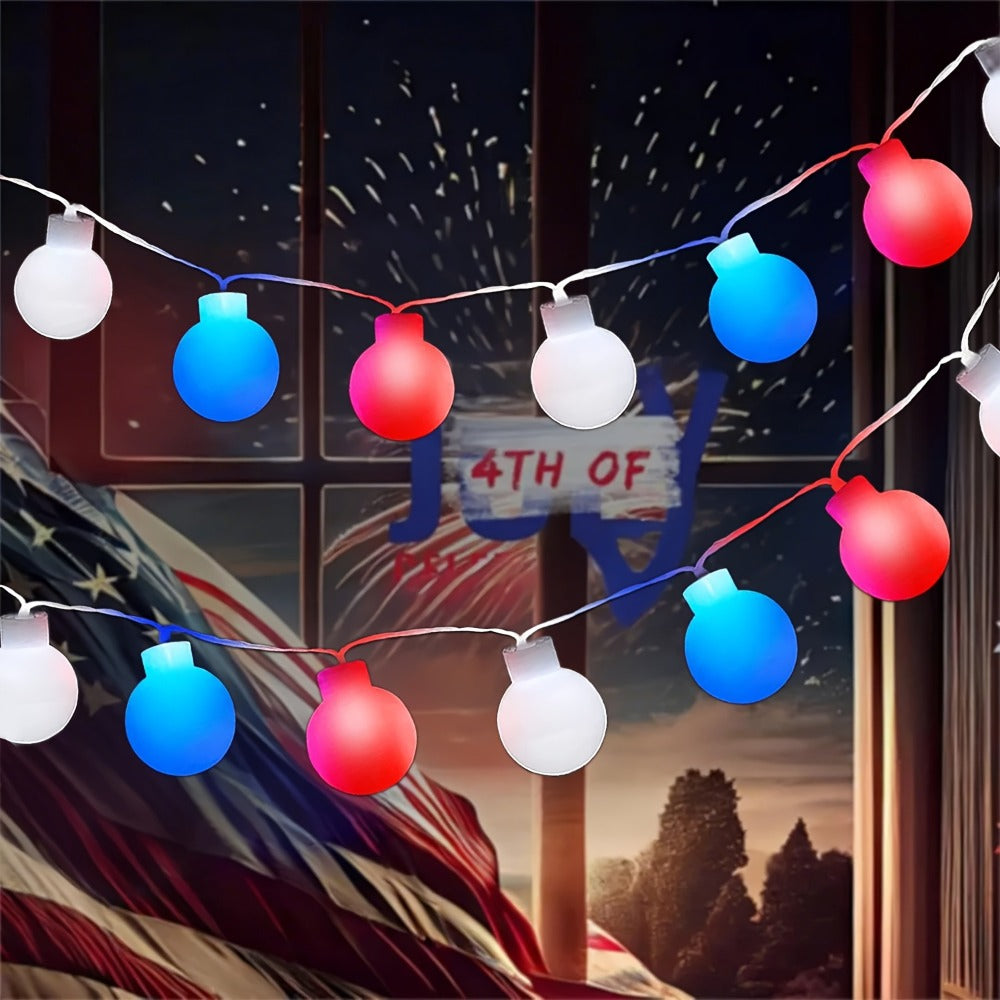 Crystal Ball String Lights 100 LED 39ft, Solar Bubble Ball Fairy Lights with 8 Lighting Modes — Outdoor Waterproof Decor for Christmas, Halloween, July 4th & Patio | Multi-Color Options