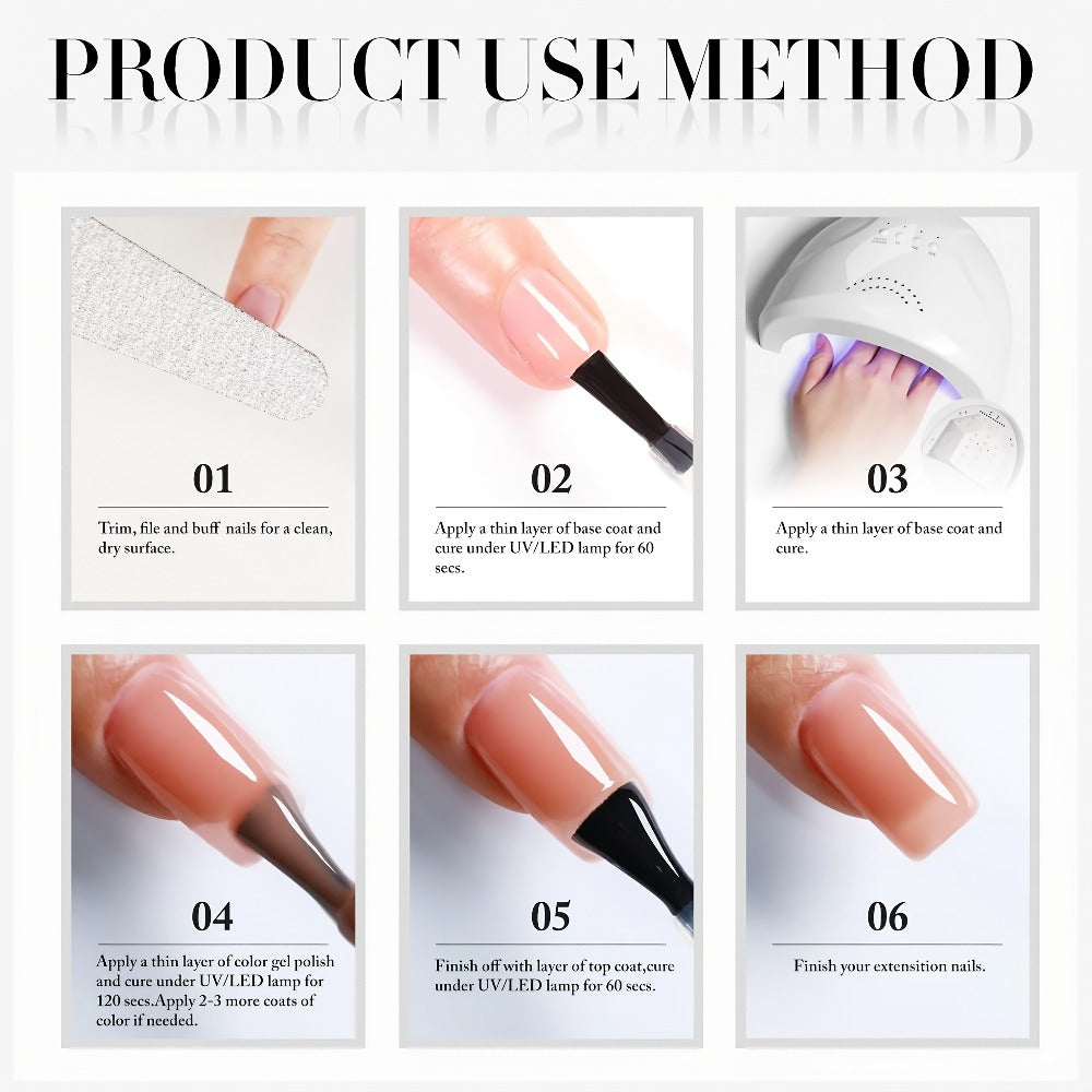 Gel Nail Polish – Odorless Black & White 0.54oz MISS MISIDY Soak-Off UV LED Durable High Gloss – Self-Leveling Easy Application for…