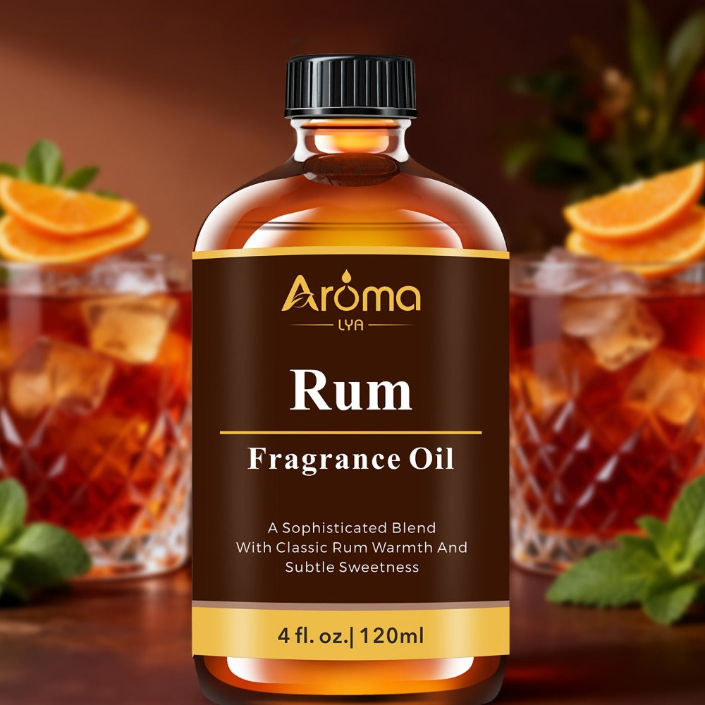 Pure Natural Essential Oils 4oz Large Bottle Peppermint Frankincense Lemon Rum Cologne for Diffuser Hair Skin Massage Soap Candle Making Aromatherapy