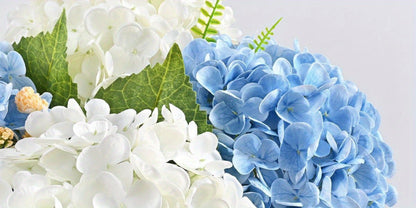 Real Touch Hydrangea Artificial Flowers 4/8pcs 21 Inch Full Latex Faux Hydrangea Stems for Wedding Table Centerpiece, Party Floral Arrangements, Home Vase Decor