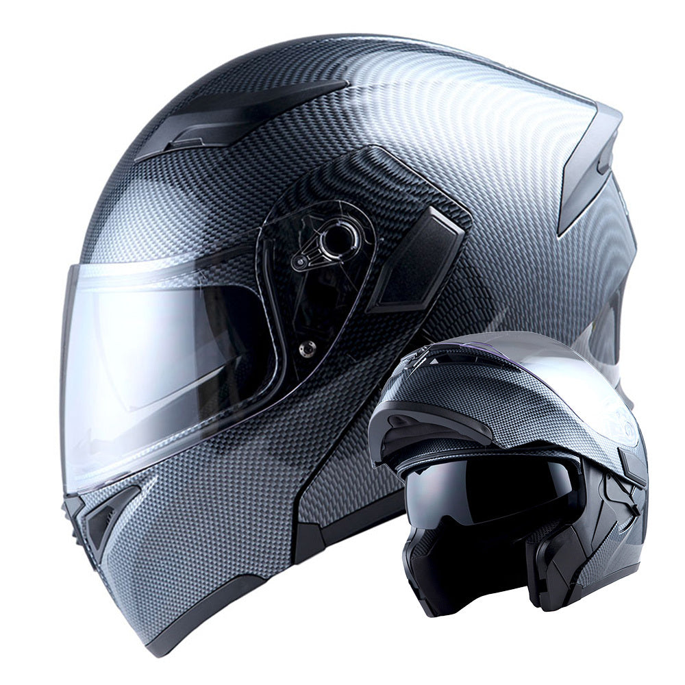 Motorcycle Modular Full Face Helmet Flip Up Dual Visor Inner Smoked Shield Lightweight Aerodynamic Thermoplastic Shell Removable Washable Interior for Men Women, Multiple Colors S M L XL