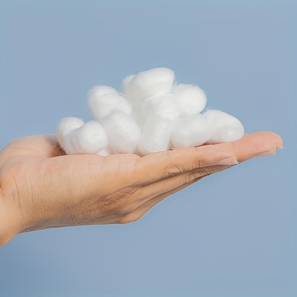 Cotton Balls 500 Count Super Jumbo Soft 100% Absorbent Premium Unscented - Makeup Removal Toner Skincare Nail Care Wound Cleaning for Sensitive Skin All Skin Types Pack of 5