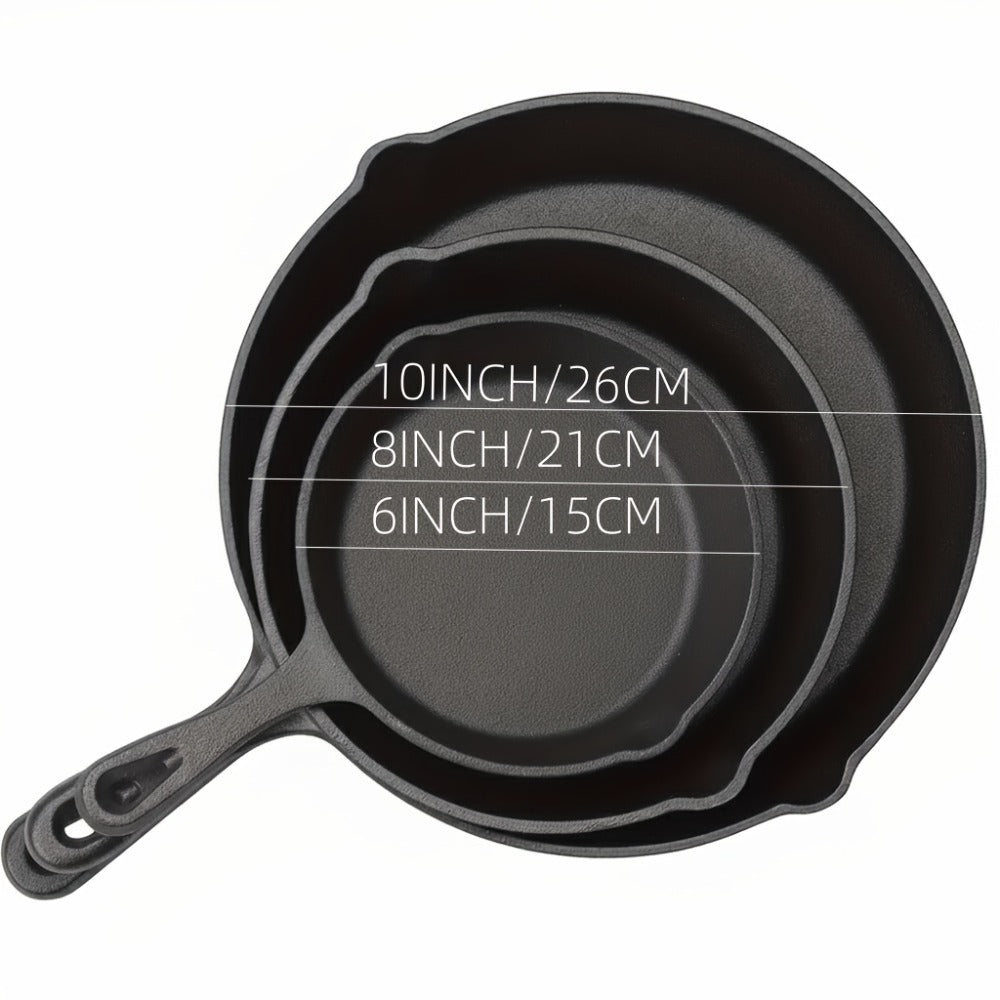 Cast Iron Cookware Collection with Eight Skillet, Dutch Pot, Griddle, Baking Tray and Set Configurations