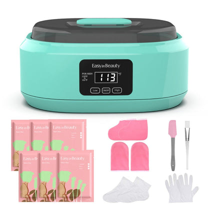 Paraffin Wax Warmer Kit 3000ml Touchscreen for Hands & Feet – Includes 6 Packs Refill Wax, Hot Wax Spa Bath for Arthritis Pain Relief & Deep Skin Moisturizing, Home Salon Use Purple Pink White Green Black