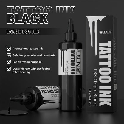 Tattoo Ink UINK 8.12oz 240ml Black, White or White Plus Triple Black Bottle Options with Item-Specific Color, Capacity and Bottle Choices