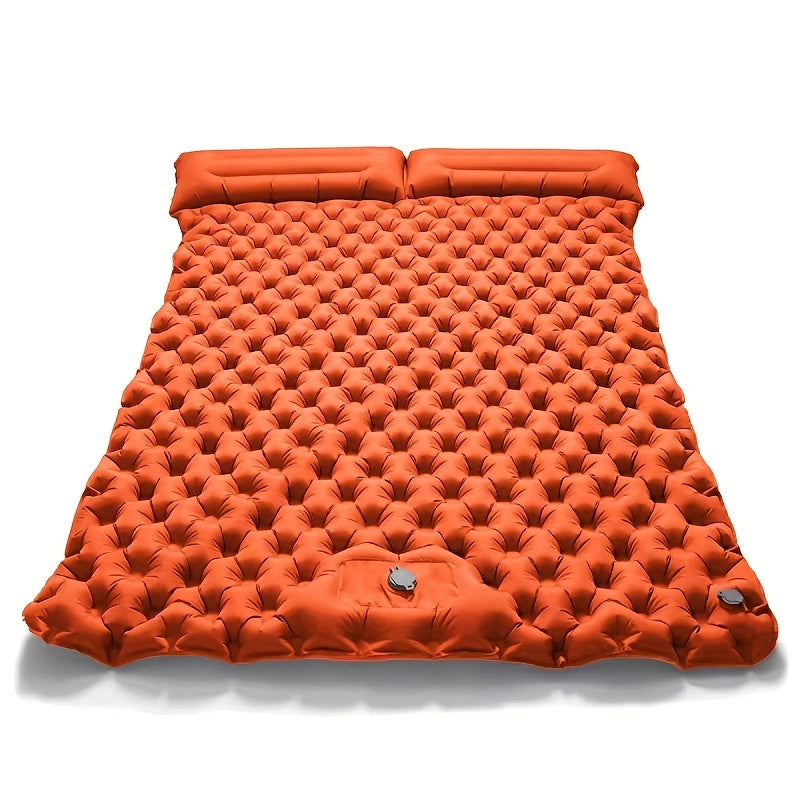 Camping Sleeping Pad Inflatable & Self-Inflating – Ultralight TPU Nylon Mat with Built-In Pump, Single & Double Size for Backpacking, Hiking, Travel