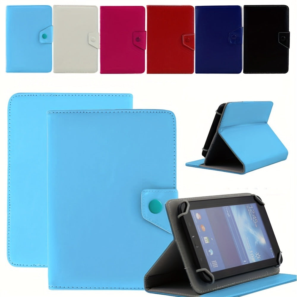 Universal 7- or 8-Inch Tablet Sleeve Case with Magnetic Closure, Folding Stand and Ten Size-Color Options