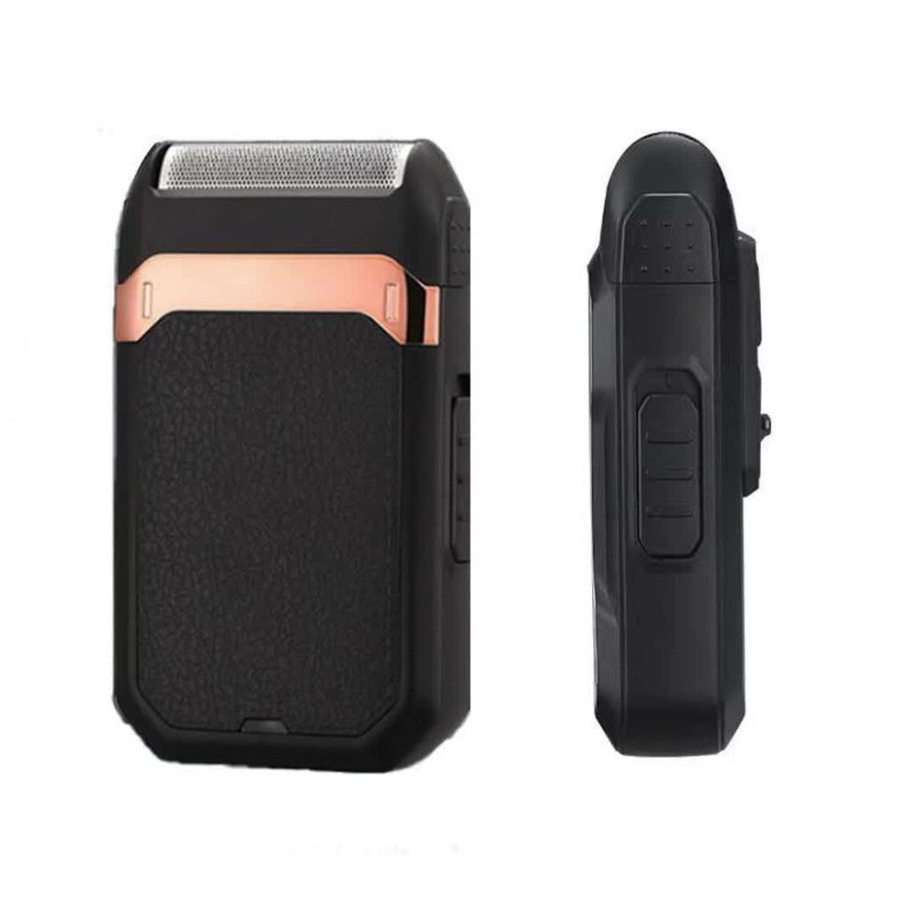 Black Foil Electric Shaver with Flip-Up Sideburn Trimmer, Rechargeable Body and 3.8-Inch Pictured Height