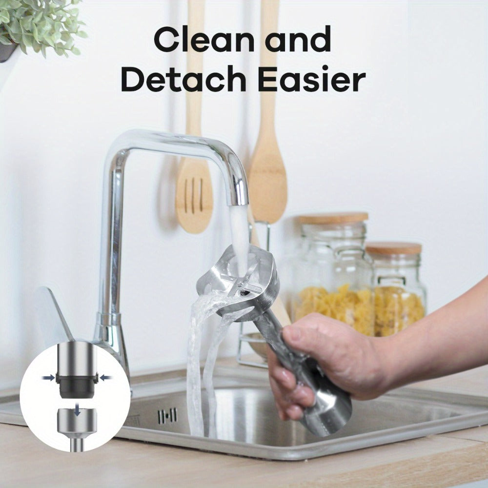 Seven-in-One Immersion Blender Set with 15 Speed Settings, Turbo Control, Chopper, Beaker and Whisks